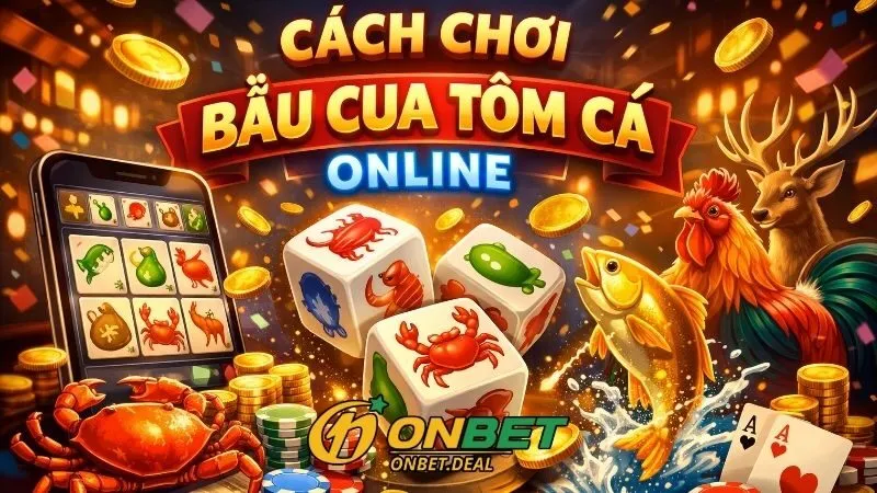 Tổng quan về cách chơi bầu cua tôm cá online tại Onbet